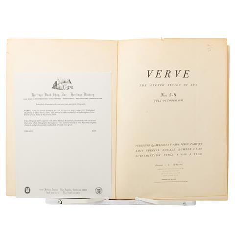 VERVE, "The French Review of Art", Vol. 2, Nos. 5-6, Juli-Oktober, Paris/Tériade 1939.