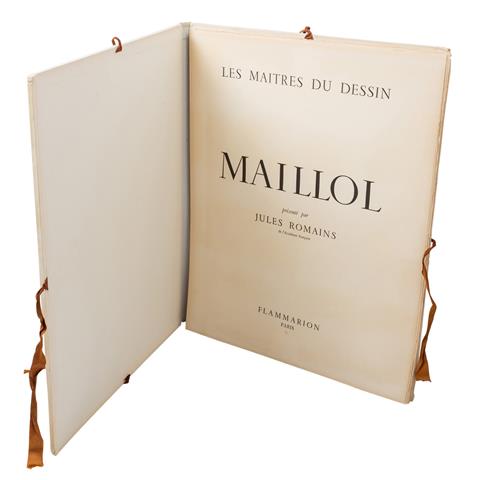 ROMAINS, JULES und MAILLOL, ARISTIDE, "Les maitres du Dessin - Maillol", Paris/Flammarion 1949.