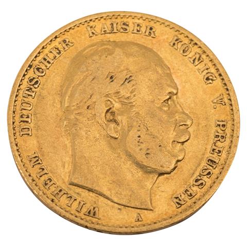 Preussen/GOLD - 10 Mark 1875 A Wilhelm I.,