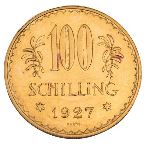 Österreich/GOLD - 100 Schilling 1927,