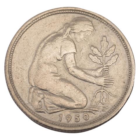 BRD - 50 Pfennig 1950 G