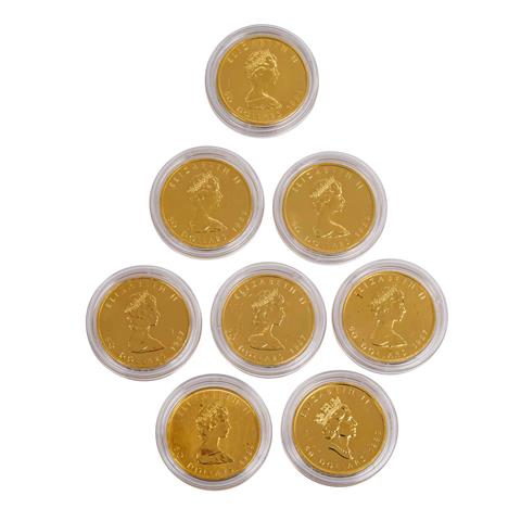 Kanada - 8 x 50 Dollars, Elizabeth II / Ahornblatt, GOLD,