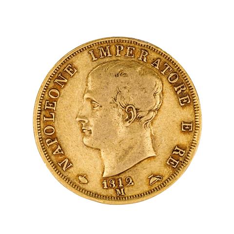 Italien /GOLD - Napoleon 40 LIRE 1812-M