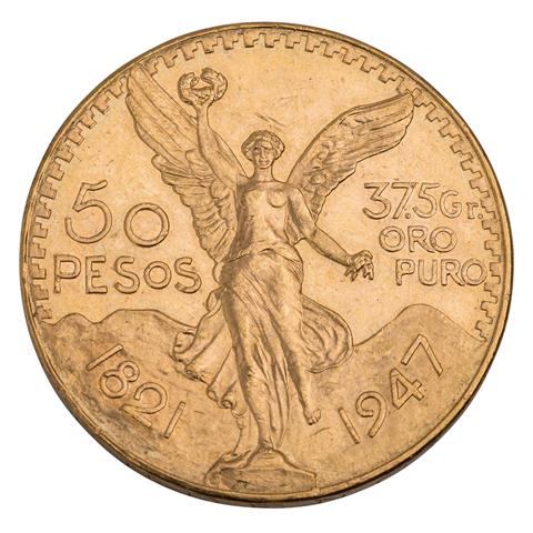 Mexiko/GOLD - 50 Pesos 1947 NP,