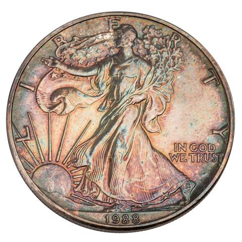 USA /SILBER - 1 x 1 oz American Silver Eagle 1988