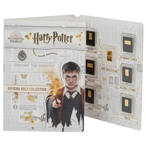 Cookinseln /GOLD - Harry Potter Set mit 12 x 5 Dollars