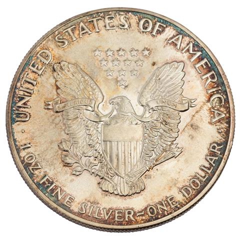 USA /SILBER - 1 Dollar American Silver Eagle 1987, 1 oz