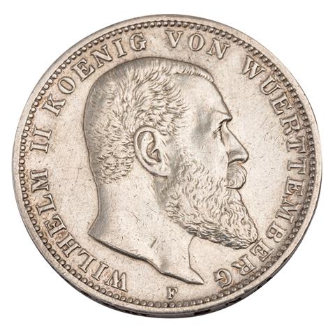 Deutsches Kaiserreich / Württemberg - 3 Mark 1912, König Wilhelm II,
