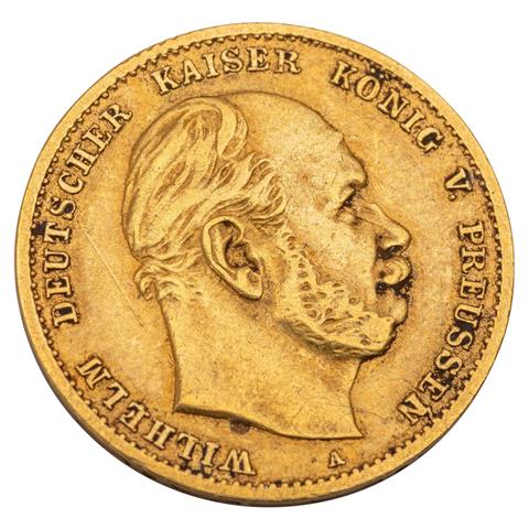 Deutsches Kaiserreich / Preussen - 10 Mark 1873/A, Kaiser Wilhelm,