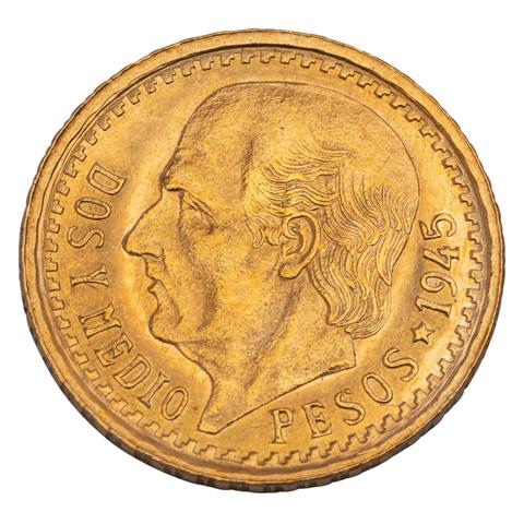 Mexiko /GOLD - Hidalgo  2,5 Pesos 1945