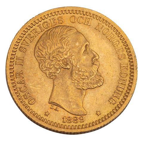 Schweden /GOLD - Oscar II. 20 Kronor 1889