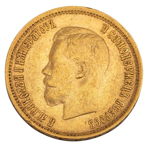 Zarenreich Russland /GOLD - Nikolai II. 10 Rubel 1899