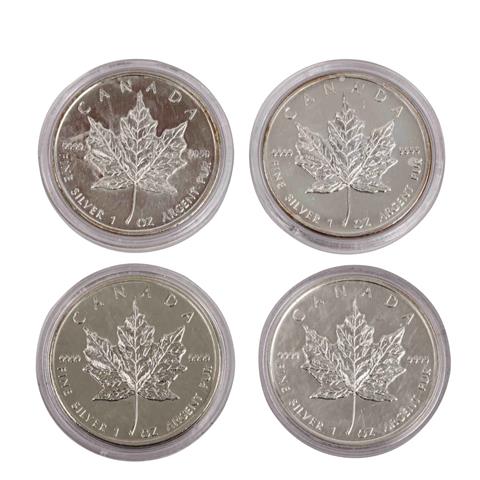 Kanada /SILBER - 4 x 5$, 1 oz Maple Leaf 2010
