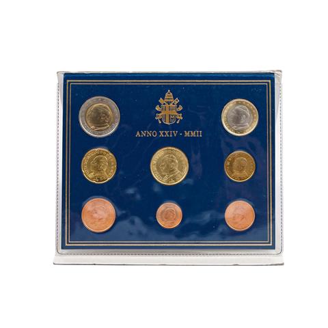 Vatikan - Euro Kursmünzensatz 2002,