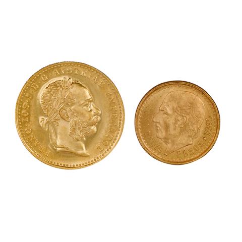 GOLDLOT 2 Münzen - Österreich 1 Dukat