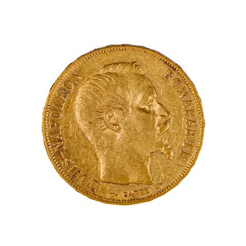 Französische Republik /GOLD - Louis-Napoleon Bonaparte 20 FRANCS 1852-A
