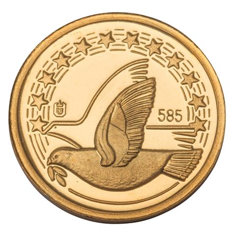 BRD/GOLD - Minigoldmedaille "50 € 1998",