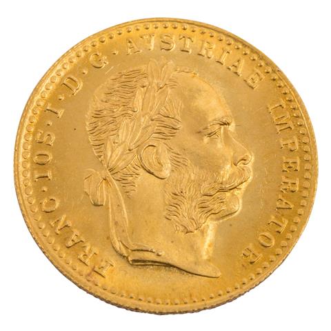 Österreich/GOLD - 1 Dukat 1915/NP, Franz Joseph, vz,