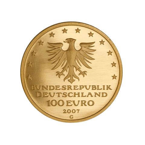 BRD /GOLD - 100 Euro, UNESCO: Lübeck 2007-G