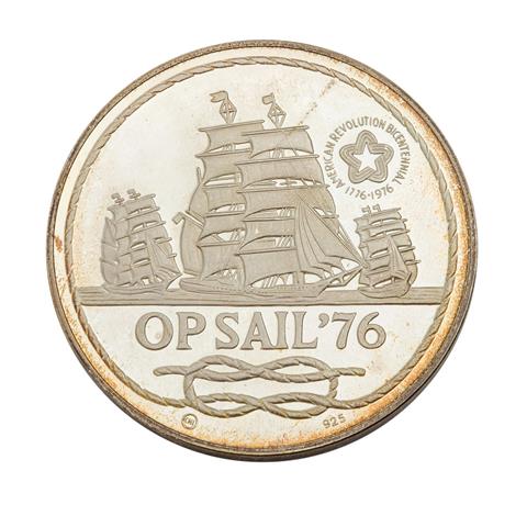 Operation Sail 1976 - Medaille zu 1 oz. Sterlingsilber