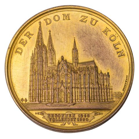 Altdeutsche Medaillen, Stadt Köln - Vergoldete Bronzemedaille