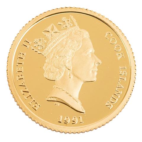 Cookinseln/GOLD - 250 Dollars 1991