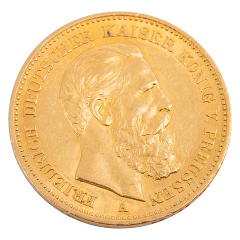 Preussen/GOLD - 20 Mark 1888 A