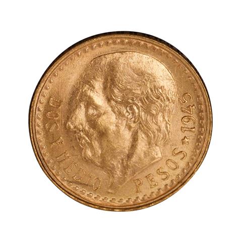 Mexiko /GOLD - 2,5 Pesos Hidalgo 1945