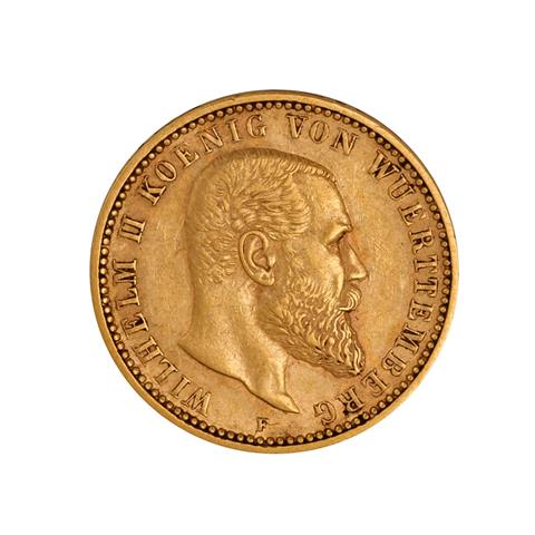 Württemberg/GOLD - 10 Mark 1900 F