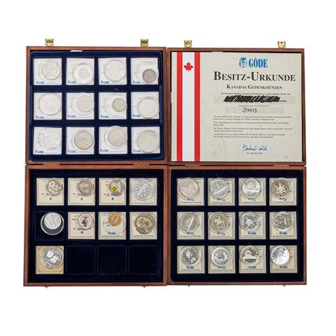 1 x Sammlung Kanada, 1 x Set "Die schönsten Silbermünzen der Welt" und Weiteres -