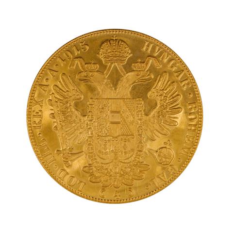Österreich/GOLD - 4 Dukat 1915/ NP, Franz-Joseph,