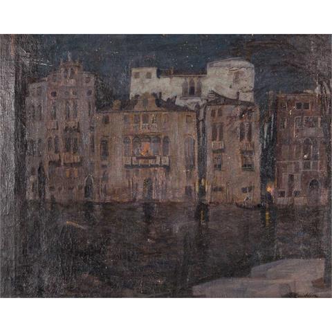 LAIBLIN, ERWIN (1878-?), "Venedig, der Canal Grande bei Nacht",