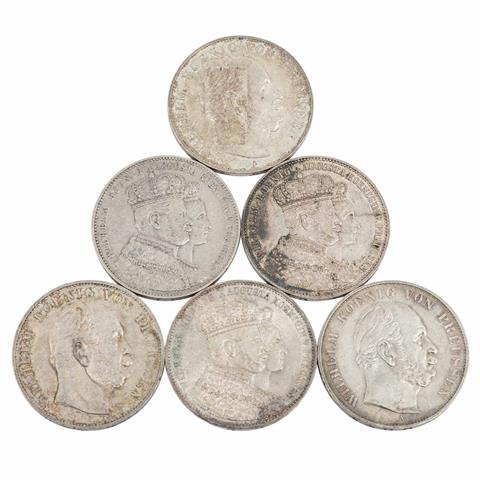Preussen - 6 Münzen, darunter