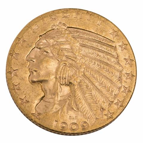 USA/GOLD - 5 Dollars 1909