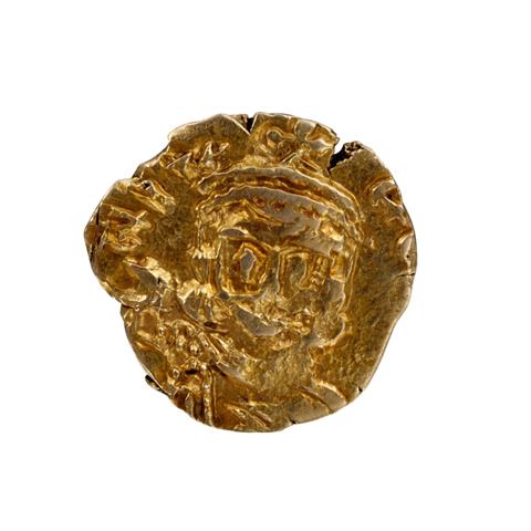 Byzantinisches Reich/Gold - Solidus, s, berieben, stark beschädigt,