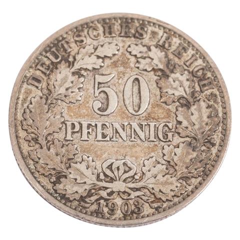 Reichskleinmünzen - 50 Pfennig 1903 A,