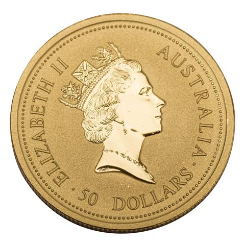 Australien/GOLD - 50 Dollars 1998, The Australian Nugget,