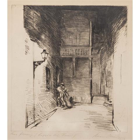 MEID, HANS (1883-1957), "Aus Florenz (Loggia del Vasari)", 1913,