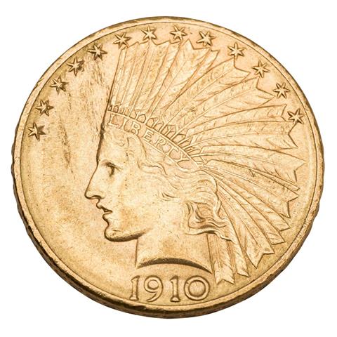 USA/GOLD - 10 Dollars 1909 Indian Head,