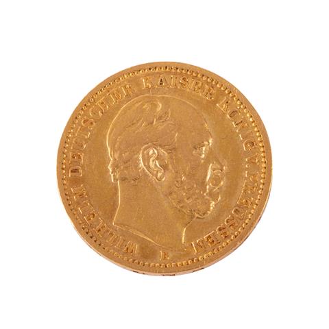 Dt. Kaiserreich /GOLD - Preußen, Wilhelm I. 20 Mark 1872-B