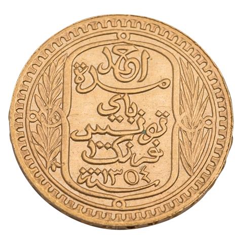 Tunesien/Gold - 100 Francs 1935, vz.,