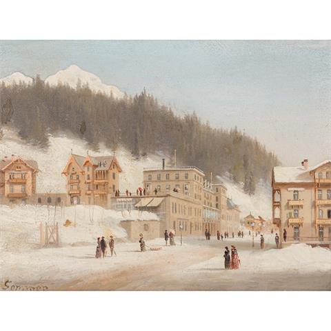 SOMMER, FERDINAND (1822-1901) "Kurpromenade" 1870