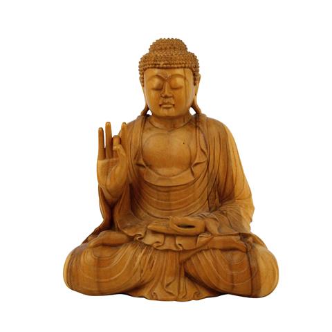 Buddha Shakyamuni aus Holz. SÜDOSTASIEN,
