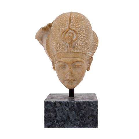 Königskopf aus einer Krönungsgruppe des Tutanch-Amun,