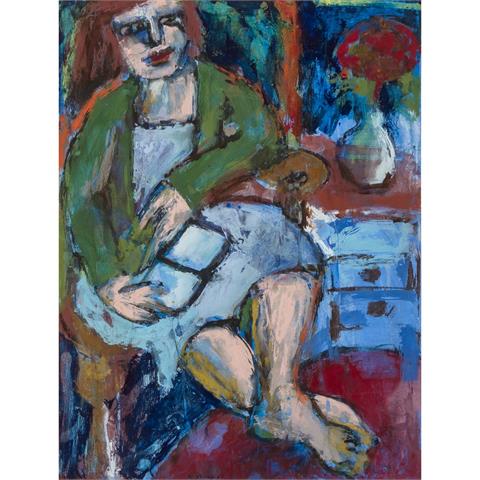DÖRING, ADAM LUDE (1925-2018), "Portrait der Frau des Künstlers", 1960,