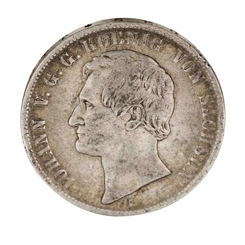 Sachsen - 1 Vereinstaler 1868/B, König Johann,
