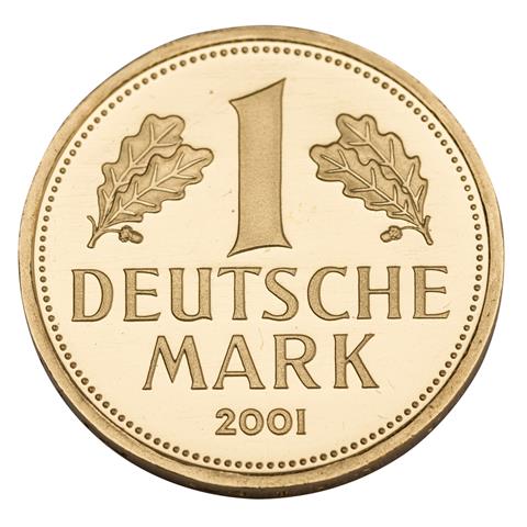 BRD/GOLD - 1 Deutsche Mark 2001 D