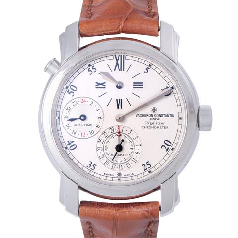 VACHERON CONSTANTIN Malte "Regulateur GMT" hochfeine Herren Armbanduhr, Ref. 42005/000G. Full Set aus 2007.