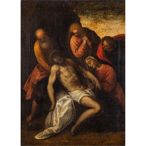 TINTORETTO-UMKREIS/SCHULE (Maler 16./17. Jh.), "Beweinung Christi",