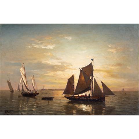 HUTH, JULIUS (1838-1892), 'Marine, Nordseefischer',